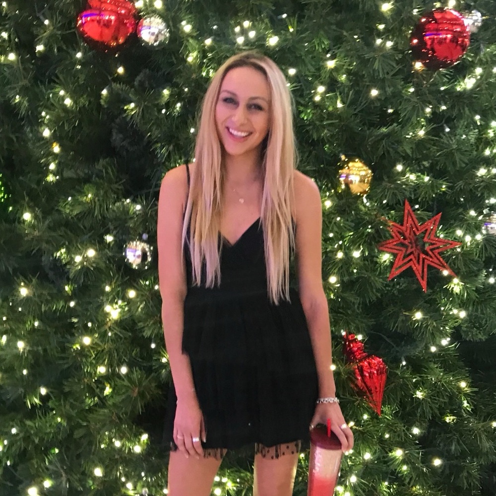 Abercrombie & Fitch Black Layered Mini Dress